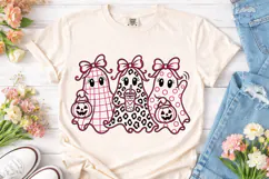 Spooky Ghosts Bow PNG Sublimation Design Product Image 2