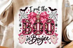 Boo in Boujee Halloween PNG Sublimation Product Image 3