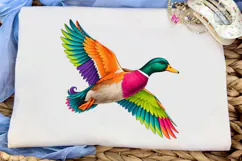 Rainbow Duck PNG Sublimation Shirt Desig Product Image 5