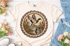 Duck Wildlife Vintage PNG Sublimation De Product Image 2