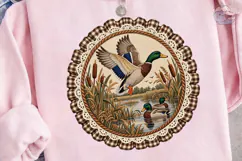 Duck Wildlife Vintage PNG Sublimation De Product Image 3