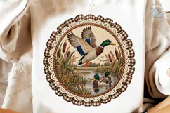 Duck Wildlife Vintage PNG Sublimation De Product Image 4