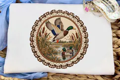 Duck Wildlife Vintage PNG Sublimation De Product Image 5