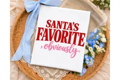 Santa's Favorite Obviously PNG Sublimati Product Image 3