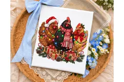 Christmas Chickens PNG Sublimation Desig Product Image 3