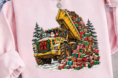 Santa Dump Truck Christmas PNG Sublimati Product Image 3