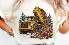 Santa Dump Truck Christmas PNG Sublimati Product Image 6