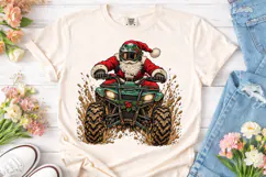 Santa ATV Mud PNG Sublimation Design Product Image 2