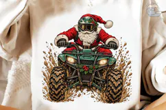Santa ATV Mud PNG Sublimation Design Product Image 4