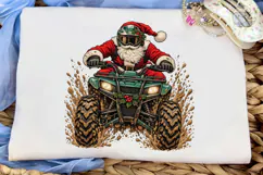 Santa ATV Mud PNG Sublimation Design Product Image 5