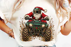 Santa ATV Mud PNG Sublimation Design Product Image 6