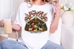 The Greatest Gift Nativity PNG Shirt Des Product Image 4