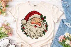 Santa Claus Cross Stitch PNG Design Product Image 2