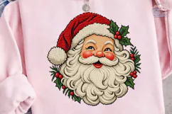 Santa Claus Cross Stitch PNG Design Product Image 3
