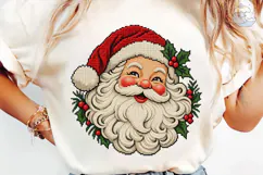 Santa Claus Cross Stitch PNG Design Product Image 6