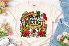 Viva Mexico PNG Sublimation Shirt Design Product Image 2