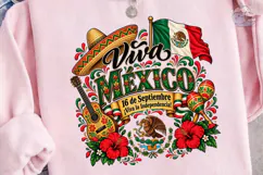 Viva Mexico PNG Sublimation Shirt Design Product Image 3