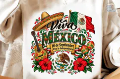 Viva Mexico PNG Sublimation Shirt Design Product Image 4