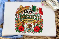 Viva Mexico PNG Sublimation Shirt Design Product Image 5