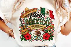 Viva Mexico PNG Sublimation Shirt Design Product Image 6