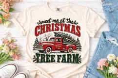 Christmas Tree Farm Truck PNG Sublimatio Product Image 2