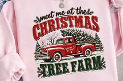 Christmas Tree Farm Truck PNG Sublimatio Product Image 3
