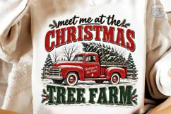 Christmas Tree Farm Truck PNG Sublimatio Product Image 4