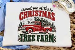 Christmas Tree Farm Truck PNG Sublimatio Product Image 5