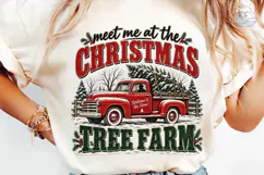 Christmas Tree Farm Truck PNG Sublimatio Product Image 6