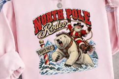 North Pole Rodeo PNG Shirt Design Product Image 3