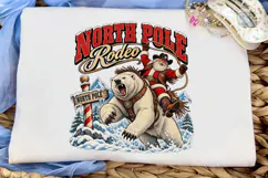 North Pole Rodeo PNG Shirt Design Product Image 5