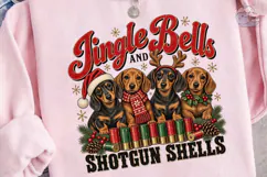 Jingle Bells Shotgun Shells Dogs PNG Shi Product Image 2