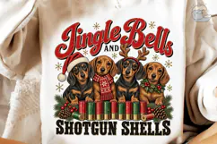 Jingle Bells Shotgun Shells Dogs PNG Shi Product Image 3