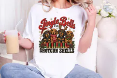 Jingle Bells Shotgun Shells Dogs PNG Shi Product Image 4