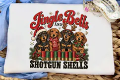 Jingle Bells Shotgun Shells Dogs PNG Shi Product Image 5