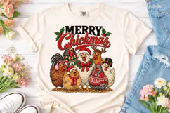 Merry Chickmas PNG Sublimation Design Product Image 2