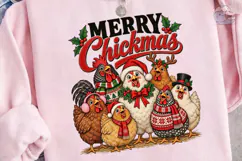 Merry Chickmas PNG Sublimation Design Product Image 3