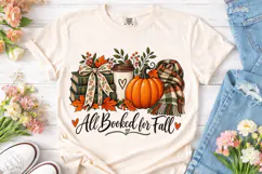 All Booked for Fall PNG Sublimation Desi Product Image 1