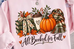 All Booked for Fall PNG Sublimation Desi Product Image 2