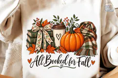 All Booked for Fall PNG Sublimation Desi Product Image 3