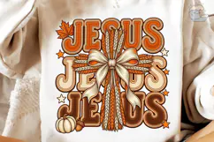 Jesus Loves Jesus Fall PNG Sublimation D Product Image 3