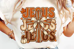 Jesus Loves Jesus Fall PNG Sublimation D Product Image 6