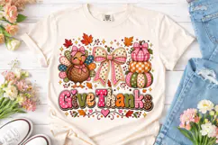 Give Thanks Pumpkin PNG Sublimation Desi Product Image 2