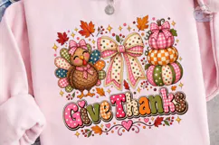Give Thanks Pumpkin PNG Sublimation Desi Product Image 3