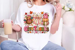 Give Thanks Pumpkin PNG Sublimation Desi Product Image 5