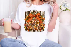 Fall Pumpkin Sunflower PNG Shirt Design Product Image 1