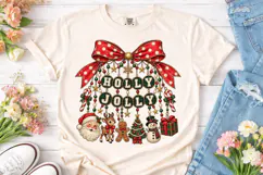 Holly Jolly Christmas PNG Sublimation De Product Image 2