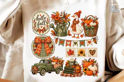 Hello Fall PNG Sublimation Shirt Design Product Image 4