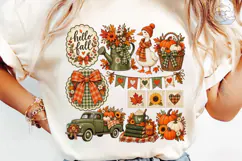 Hello Fall PNG Sublimation Shirt Design Product Image 6