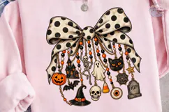 Halloween Bow Charm PNG Sublimation Desi Product Image 3